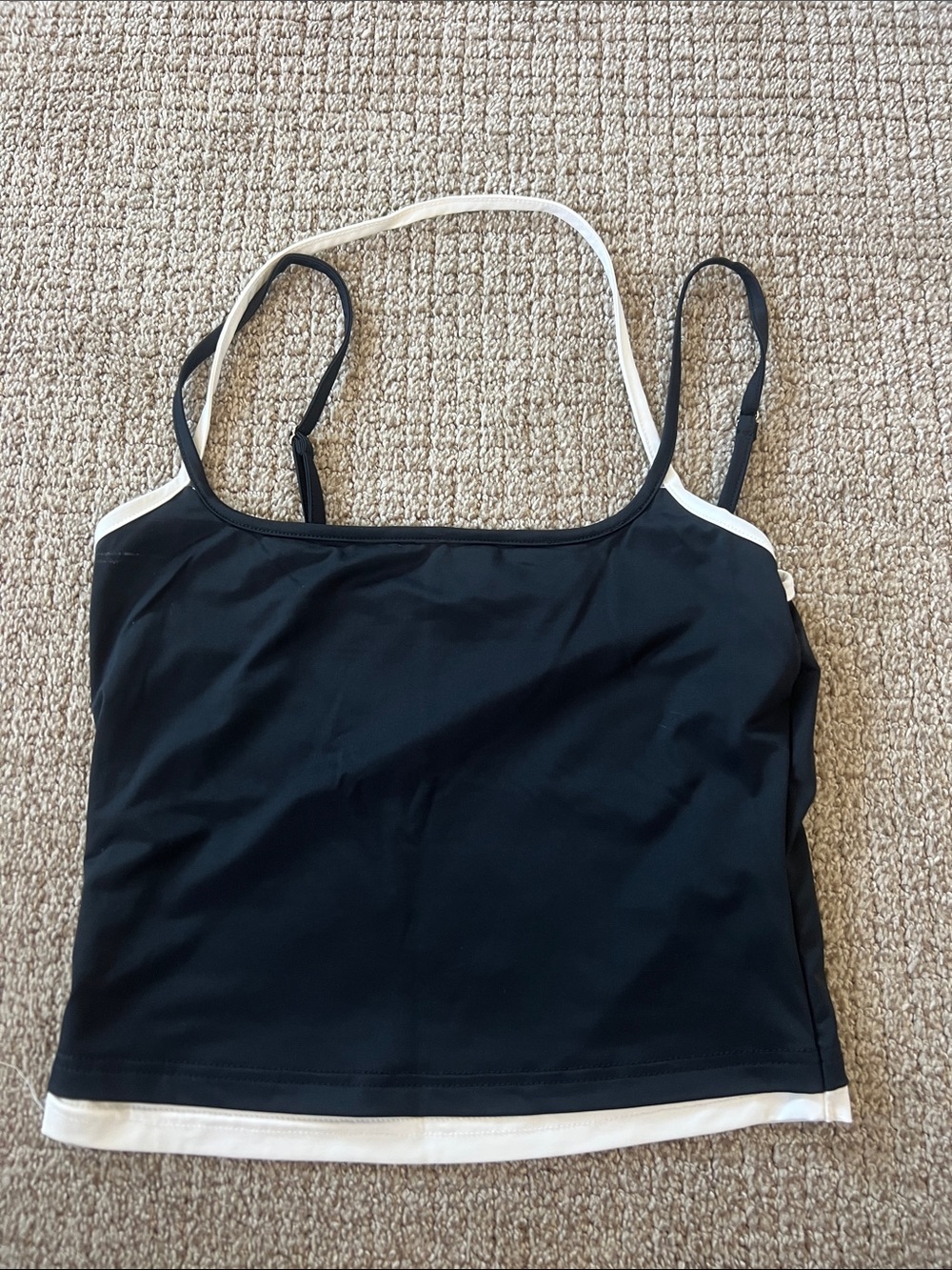 Princess Polly top with white trim and double strap